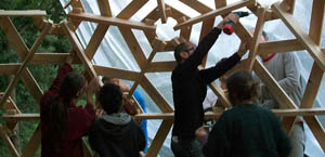 construir domo geodesico