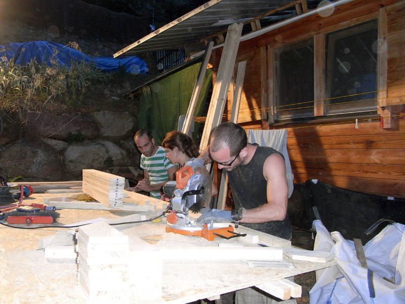 preparazione legno geodetica